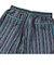 121-003002　TRIBE STRIPE SHORT WIDE PANTS　BLACK　618634-0001