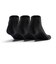 1361574　U UA CORE LOWCUT SOCKS(3P)　001BLK/BLK/WHT　620708-0001