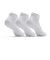 1361574　U UA CORE LOWCUT SOCKS(3P)　100WHT/WHT/BLK　620708-0002