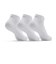 1361574　U UA CORE LOWCUT SOCKS(3P)　100WHT/WHT/BLK　620708-0002
