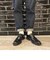 711　PLAINTOE LACE-UP　BLACK　625195-0001