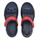 12856-485　18-21 CROCBAND SANDAL K　NAVY/RED　628025-0001