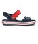 12856-485　18-21 CROCBAND SANDAL K　NAVY/RED　628025-0001