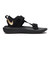 WDJ6607　W VISTA SANDAL　002BLACK/MGOLD　629119-0003