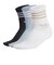 HL9337　K CREW SOCK 3P　WHT/MGRE/BLK　631249-0001