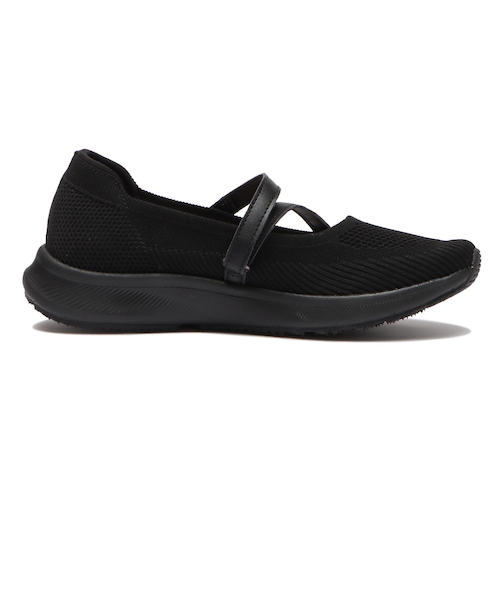 極美品♢トラベル シューズ ショセ メリージェーン ワンストラップ シューズ 黒 chausser｜TRAVEL SHOES レザーウエッジソールワンストラップ