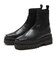 JE-ST10　PLATFORM KNIT SHORT BOOTS　BLACK　636706-0001