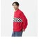 121R1090400　M VANS CHECKER COACH JACKET　RED　612804-0002