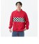 121R1090400　M VANS CHECKER COACH JACKET　RED　612804-0002