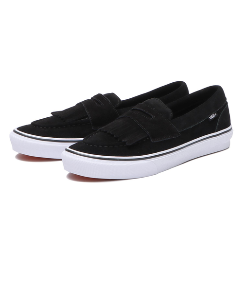 国内配送 VANS LOAFER BLACK /WHITE Vans Loafer Japan Unchained Black White Men's - V196CF