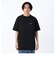 123R1011700　M Rough Logo TEE　BLACK　636588-0002