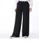 123R3140300　W WIDE LOGO WAIST PNT　BLACK　636566-0001