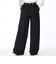 123R3140300　W WIDE LOGO WAIST PNT　BLACK　636566-0001