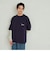 123R1010100　M FLOWER TEE　NAVY　636564-0002