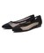 JE-1007　MESH FLAT PUMPS　BLACK　659000-0001