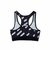 220-086021　W BRUSH STROKES SPORTS BRA　BLACK　618655-0001