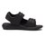 K2005　2BELT SANDAL(16-22)　BLACK/BLACK　635381-0002
