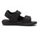 K2005　2BELT SANDAL(16-22)　BLACK/BLACK　635381-0002