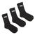 123R1210501　CREW 3PACK SOCKS　BLACK　662852-0002