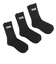 123R1210501　CREW 3PACK SOCKS　BLACK　662852-0002