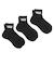123R1210601　ANKLE 3PACK SOCKS　BLACK　662853-0002