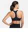 DX6822　W SWSH MED SPT BRA　010BLACK/WHITE　668330-0001