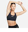 DX6822　W SWSH MED SPT BRA　010BLACK/WHITE　668330-0001