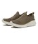 W1032　PL KNIT SLIP ON　TAUPE　658390-0002