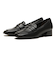 W5037　HEEL LOAFER 3.5　BLACK　664204-0001