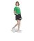 IU4767　W VARCT POLO SS(COLLEGE)　GREEN　666168-0001