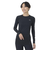 1358604　W HEATGEAR COMPRESSION CREW　001BLACK　651849-0001