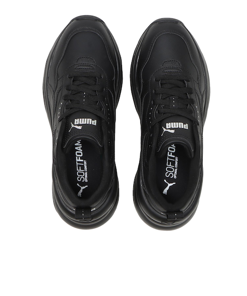 【ク-】 スニーカー PUMA プーマ CILIA WEDGE シリア ウェッジ 393915 03BLK