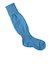 729880　LIGA JR. STOCKING　13SAXE/WHT　614110-0014