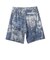 223-035002　PAISLEY TIEDYE 6.5-INCH SHORTS　BLUE　676127-0001