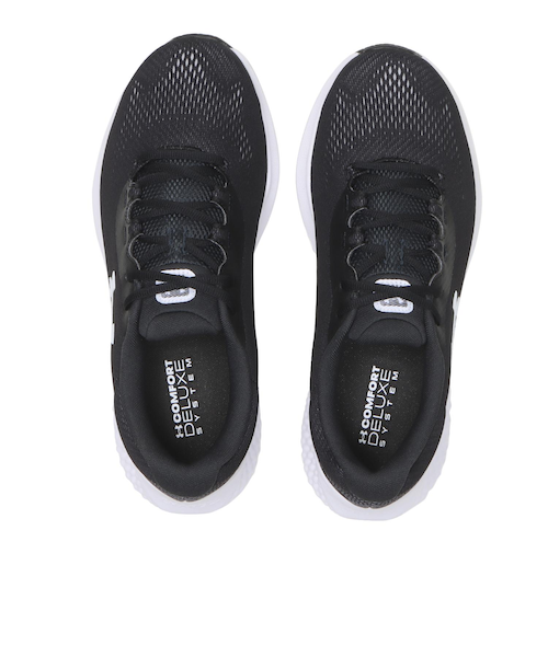 3027004 M UA CHARGED ROGUE 4 EX WIDE 001BLK/WHT/WHT 676700