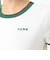 124R3011200　W VANS Logo Ringer TEE　GREEN　673596-0001