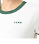124R3011200　W VANS Logo Ringer TEE　GREEN　673596-0001