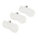 124R1211500　NO SHOW 3Pack SOCKS　WHITE　673317-0001