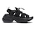 399022　CILIA WEDGE SANDAL　*03BLACK　675973-0003