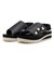 37303021　19-24 KID'S PLTS ST SANDAL　BLACK　675208-0001