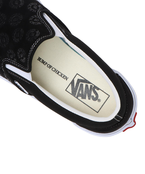 国内配送 VANS x BUMP OF CHICKEN SLIP-ON BLACK /BLACK 10/19発売｜BUMP OF CHICKEN × Vans collection｜抽選/販売/定価