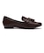 JE-203　FLAT TASSEL LOAFERS　DK.BROWN　681343-0002