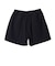 523-015005　BASIC SHORT WIDE PANTS　BLACK　681631-0001