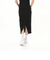 629017　W CLASSICS RIBBED MIDI SKIRT　01BLK　683998-0001