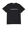 124K1011700　M EMB LETTERED SS TEE　BLACK　682620-0002
