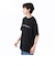 124K1011700　M EMB LETTERED SS TEE　BLACK　682620-0002