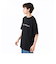 124K1011700　M EMB LETTERED SS TEE　BLACK　682620-0002