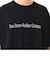 124K1011700　M EMB LETTERED SS TEE　BLACK　682620-0002