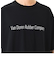 124K1011700　M EMB LETTERED SS TEE　BLACK　682620-0002
