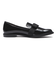 JE-2053　BICOLOR RIBBON LOAFERS　E/BLACK　685617-0001